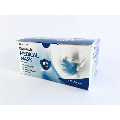 [DAB010_50] Disposable non-sterile 3 layer medical face mask (box 50 pcs.)